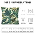 thumbnail image 5 of COMIO  Palm Leaves Home Decorative Throw Pillows Covers, Tropical Leaf Jungle Palms Outdoor Pillow Case for Livingroom Bedroom, Boho Pillow Cushion Covers for Man Woman, Green White, 5 of 5