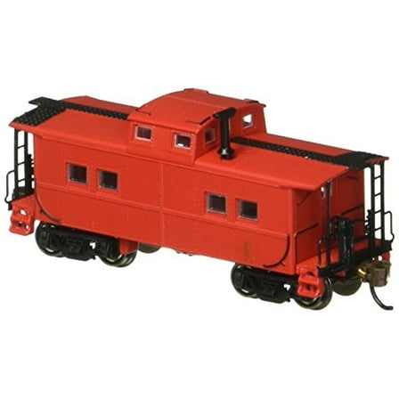 Bachmann Inc. Northeast Steel Caboose Painted, Unlettered - N Scale, Caboose Red