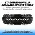 thumbnail image 6 of Set of Two 10-Inch Solid Wheelbarrow Tires Rubber Wheels - Replacement Flat-Free Tire Size 3.50-4" with 5/8" Bearings And a 2.2" Offset Hub PU Material (650G), 6 of 7