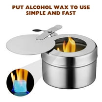 BESTOYARD Buffet Set Food Warmer Stainless Steel Fuel Holders Silver 4Set for Buffet Equipment