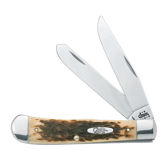 W.R. Case & Sons Cutlery Case Amber Bone CV Trapper Pocket Knife — Residential Use, Standard Application