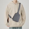thumbnail image 6 of segolike Fashion Men Chest Bag Shoulder Chest Bag Backpack Travel Backpack Crossbody Bag Backpack Men's Hiking Bag for Running Walking Gray, 6 of 8