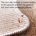 thumbnail image 3 of Ruch Rug Thickened Flocking Bathroom Carpet High-density Woven Pile Thick and Soft Held in the Sole of the Foot Massive Water Absorption Non-slip Comfortable Foot Feel, 3 of 9