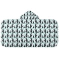 thumbnail image 5 of Yayeee Kids Hooded Towel with Hand Pockets Beach Soft Absorbent Bath Wrap 50 x 23.5 inch, Green Penguins Pattern, 5 of 5