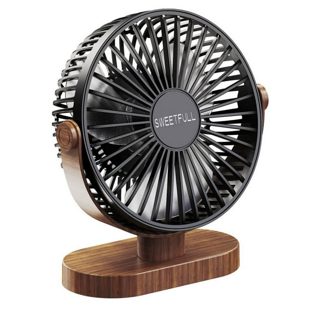 Ventilador de escritorio USB, pequeño pero potente, ventilador personal de escritorio silencioso portátil de 3 velocidades, mini ventilador de mesa de ajuste para una mejor refrigeración, ho