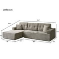 thumbnail image 2 of LiviNest Modular Sectional Sofa: Frameless L-Shape Corduroy Couch - No Assembly Reconfigurable Furniture for Small Apartments & Creative Living Spaces, 2 of 6