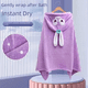 thumbnail image 2 of Falda de baño para niños engrosada, bata de baño para bebés recién nacidos, capa con capucha suave, forro polar coral, lote de entrega cálido, 2 of 5