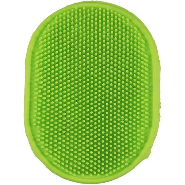Cepillo de baño Limpio Perro Gato Baño para perros Guantes de masaje Suministros para mascotas Método de cepillo Cubo Corgi Cepillo de masaje Cepillo de depilación Cómodo (verde) (1 unidad) oso de fresa Electrónica