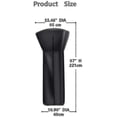 thumbnail image 3 of 210d Black Heavy Duty Waterproof Standup Patio Heater Cover Heater Covers, 3 of 5