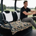 thumbnail image 5 of XYZCANDO Deer Camo 2-Seat Golf Cart Seat Cover with 4 Front Pockets - Universal Non-Slip Washable Terry Cloth Accessory for Golfers, 5 of 8