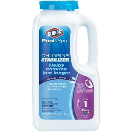 Clorox Pool&Spa Pool Chlorine Stabilizer, 4 lbs (Best Spa Chemicals To Use)