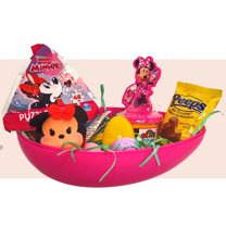 BOSS CLASS Jumbo Easter Egg Gift Basket with Minnie Mouse Plush Toy