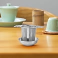 thumbnail image 1 of Matoen Lace Tea Maker 304 Stainless Steel Gold Tea Filter Tea Leakage Tea Filter Tea Separator, 1 of 5