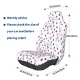 thumbnail image 2 of Lsque Rabbit Eating Pattern Car Seat Covers for Front Seats , Waterproof Seat Covers for Cars, Sporty Front Seat Covers,Car Seat Cover Protector Front Seats, 2 of 5