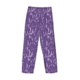 thumbnail image 4 of Kdxio Lavender Flowers Print Men's Sleep Pajama Pant Lounge Pants with Pockets, 4 of 8
