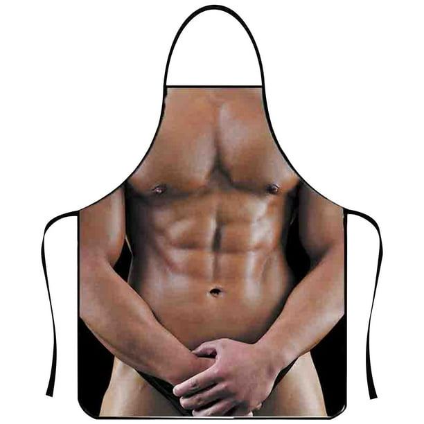Delantal divertido de vestir,delantal de hombre musculoso,delantal de cocina único para barbacoa y cocina