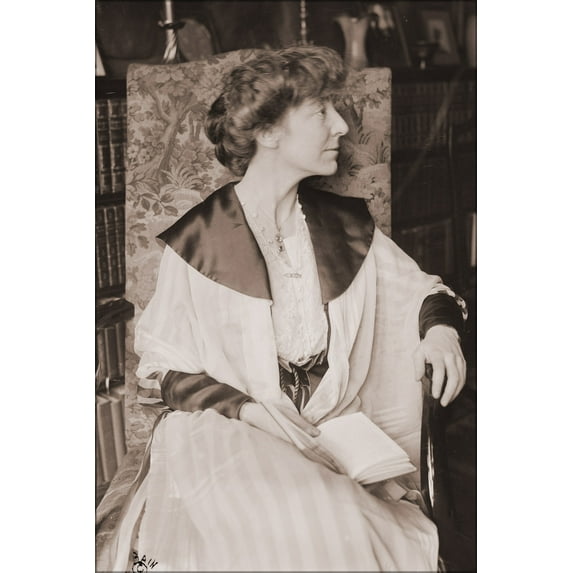 24"x36" Gallery Poster, Jeannette Rankin, peace activist and first woman in Congress