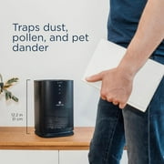 Medify Air Black MA-14 Air Purifier with HEPA Filters I Smoke Dust Odors Pet Dander I 3 in 1 with Pre-filter HEPA H13 & Activated Carbon I Removal of 0.1 to 0.3 microns I 428 Sq ft Coverage I 1-Pack
