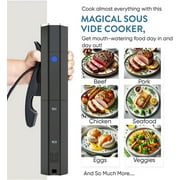 Yedi Infinity Sous Vide, Powered by Octcision Technology, Color Black, Features Deluxe Accessory kit