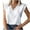 White, variant on Timegard Womens Tops Lace V Neck Ruffle Cap Sleeve Lightweight Tee Casual Office Loose Shirts Tops