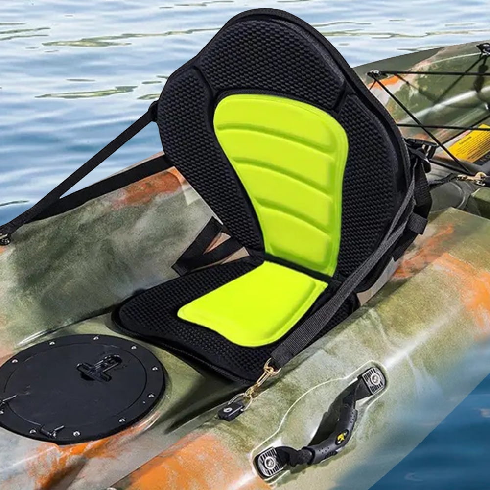 Paddle Board Seat Adjustable Padded Kayak Seat Canoe Backrest Seat (Green)