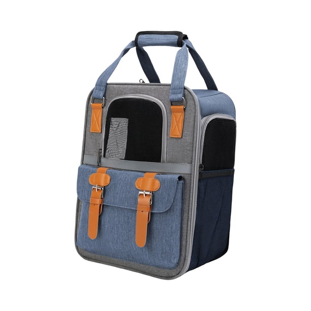 Mochila transportadora de gatos Zulema bolsa de viaje para perros azul