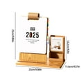 thumbnail image 2 of Calendario de escritorio Ywbawe 2025, adorno de escritorio, calendario de escritorio de madera con tarjeta perforada, liquidación de calendarios, ofertas de hoy, Prime, 2 of 6