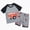 001 Grey, variant on Baby Toddler Boy Outfits Clothes 2pcs Short Sleeve Airplane Print T-Shirt Top and Elastic Waist Pocket Shorts Clothes Kaprioy Baby Boy Clothes 2T-8T