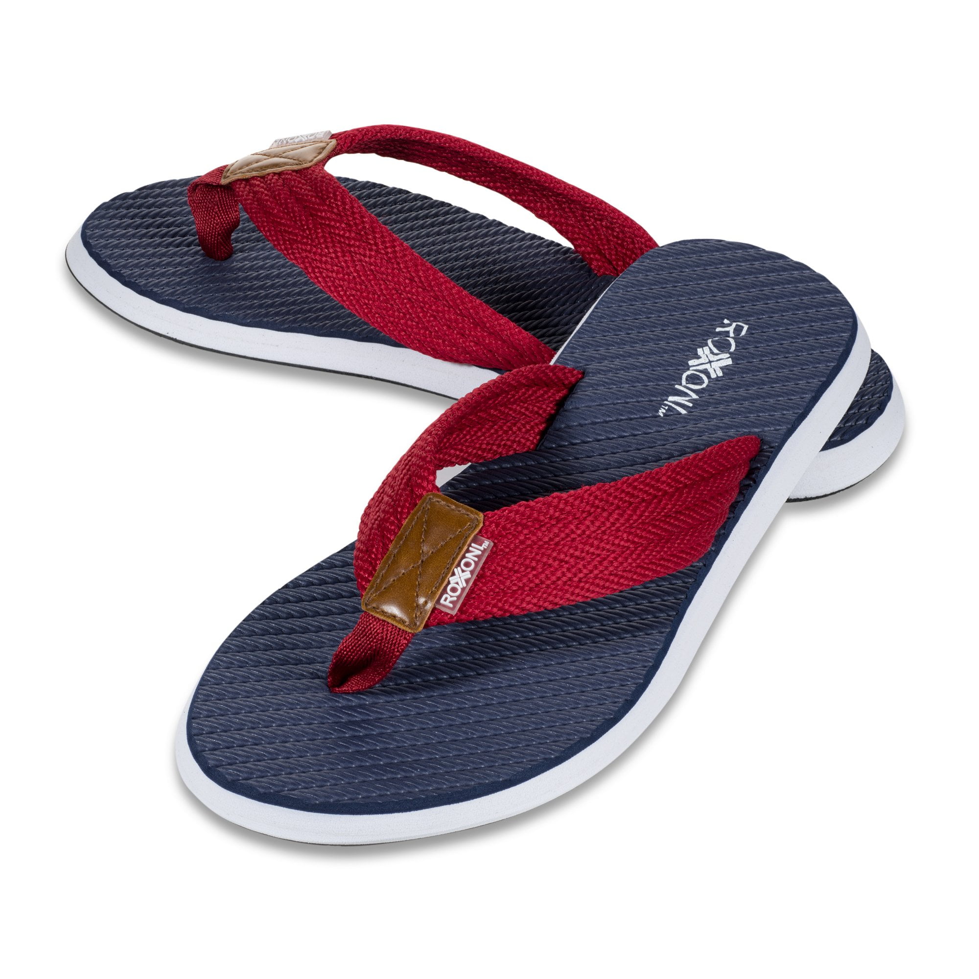 Roxoni Men's Comfort Driven Thong Flip Flops with Anti Skid Rubber Sole -sizes 8 to 13 -style #1258