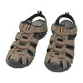 thumbnail image 3 of PDQ Mens Toggle & Touch Fastening Synthetic Nubuck Trail Sandals, 3 of 4