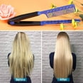 thumbnail image 4 of 2 Pieces Flat Iron Comb Straightening Comb Salon Comb Hair Styling Straightener, 4 of 5