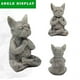 thumbnail image 5 of Estatua de Perro Meditando Buda, MeditacióN Bulldog FrancéS, Adorno Resina Meditando, Yoga, 5 of 6
