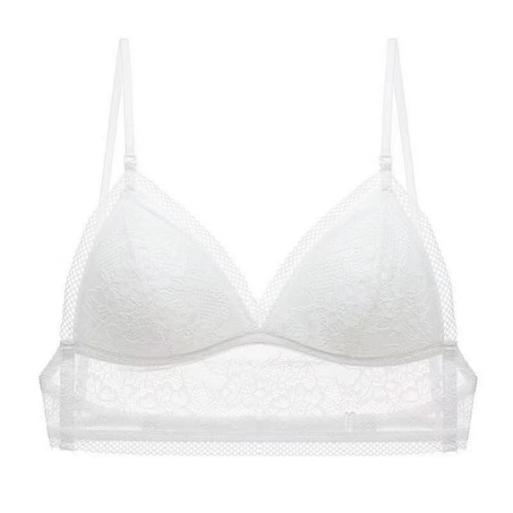 EFINNY Women's Lace Bralette Bra Padded Deep V Neck Wireless Halter Backless Bra for Backless Dress