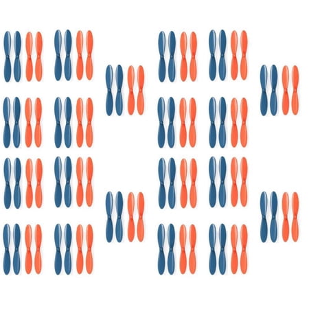 HobbyFlip Blue Orange Propeller Blades Props 5x Propellers Compatible with Hubsan X4 H107 4 Pack