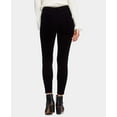 thumbnail image 5 of 1.STATE Womens Exposed Zipper Casual Corduroy Pants, Black, 12, 5 of 5
