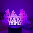 thumbnail image 1 of Stranger Things Night Light 3d Led Illusion Lamp With 16 Color Remote Control For Kids Bedroom Decorations Light -- Black Seat, 1 of 5