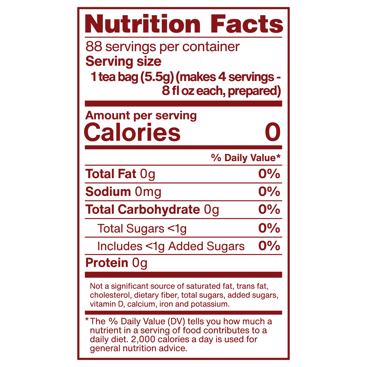 Luzianne Iced Sweet Tea Bags, 22 Count