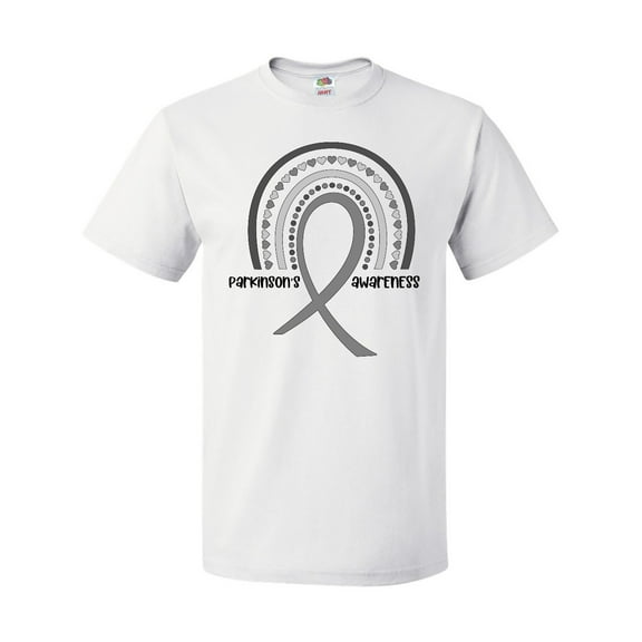 Inktastic Parkinson's Awareness Ribbon Rainbow T-Shirt