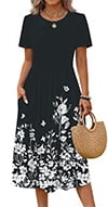 1 Black White Floral