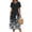 1 Black White Floral, variant on Fantaslook Summer Short Sleeve Midi Dresses for Women Casual Floral T Shirt Dresses Flowy Beach Sundress with Pockets