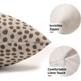 thumbnail image 3 of Brown Cream Pillow Covers 12x20 Set of 2 Boho Design Polka Dot Throw Pillows Modern Brush Strokes Print Decorative Pillowcase Lumbar Cushion Cover Linen Case for Home Sofa Couch Bed, 3 of 6