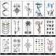 thumbnail image 2 of Temporary Tattoo Sticker - Floral Deer Design (T199), 2 of 4
