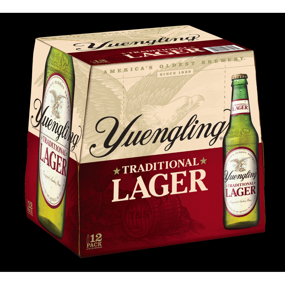 Yuengling Lager, 12 Pack Beer, 12 OZ Bottle
