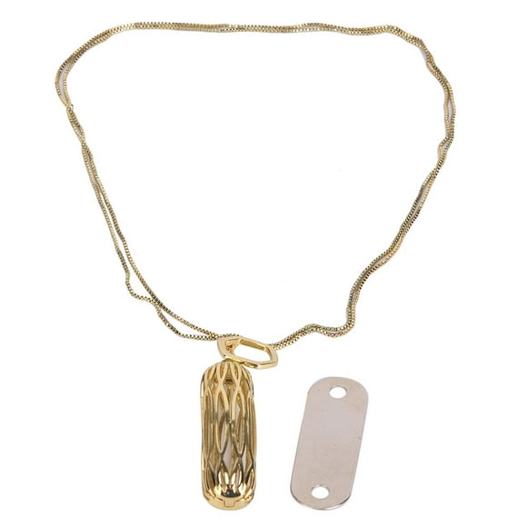 Metal Replacement Necklace Pendant for Fitbit Flex 2 Fashion Accessory Heart Rate Fitness TracerGold