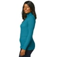 thumbnail image 4 of Jessica London Women's Plus Size Ribbed Cotton Turtleneck Sweater Sweater 100% Cotton, 4 of 6
