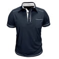 thumbnail image 2 of StSilkitty Casual Short Sleeve Golf Shirts for Mens Lightweight Collared 3 Buttons T-Shirt with Pocket Soft Breathable Tops, 2 of 6
