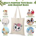 thumbnail image 4 of 36 Pack 13 x 15 Inch Cotton Canvas Tote Bag Bulk with Handles Blank Shopping Bag for Crafts Lightweight Reusable Grocery Cloth Bag for DIY Advertising Activity Christmas Gift Women, 4 of 5