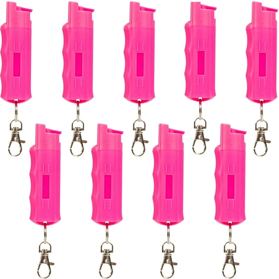 BURN Pepper Spray 1/2oz Pink 9 Pack