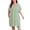 Green, variant on Plus Size Nightgowns for Women Floral Print Short Sleeve Nightshirts Knee Length Sleepshirt Sleepwear with Pockets