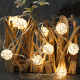 thumbnail image 4 of La secuencia hecha a mano de la rota enciende las luces de hadas con pilas para el balcón interior del jardín del patio al aire libre, 4 of 5